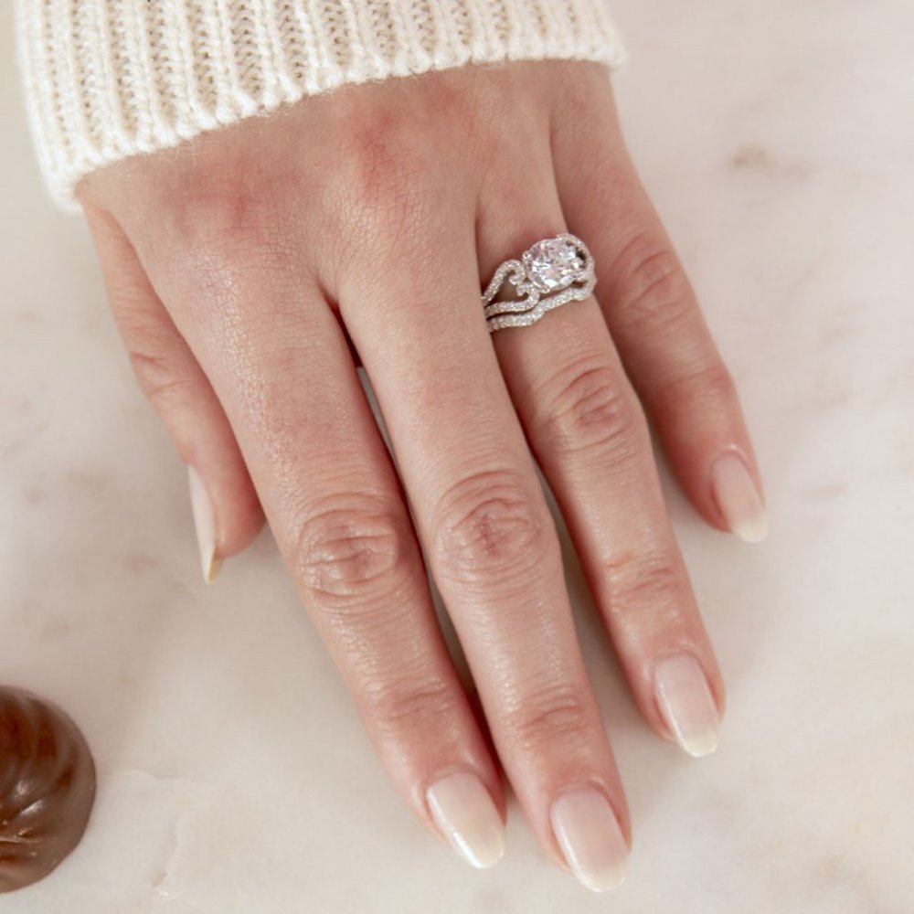 New sterling silver bridal set - Picture 1 of 3